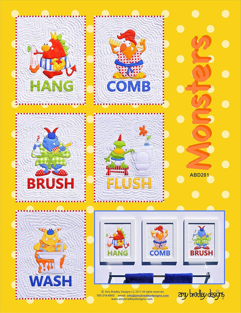 Amy Bradley Designs ABD281 Monsters Quilt Pattern...