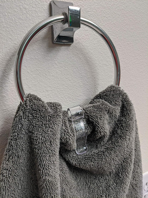 Towel Clip (3-Pack) - No Fuss Hand-Towel Clip for Kitchen or Bathroom...