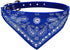 Crystal Studded Blue Bandana Pet Accessory - Hypoallergenic Polyester for Male and Female Dogs - Small Size Fits Chihuahua, Yorkie, Mini Breeds - ...