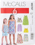 McCall's Patterns M5797 Children's/Girls' Tops, Dresses, Shorts and Pants, Size CHJ (7-8-10-12-14)...