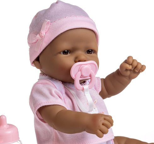 JC Toys - La Newborn Nursery | 7 Piece Baby Doll Gift Set | 12" Life-Like Hispanic Doll with Accessories | Purple | Ages 2+ (18347)...