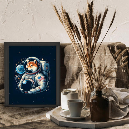 Posterizer 1 pcs-meme space dog sci-fi home decor-Abstract & Modern Art-Fantasy & Fiction Art-Gift for movie lovers-Decor for Home & Office- UNFRA...