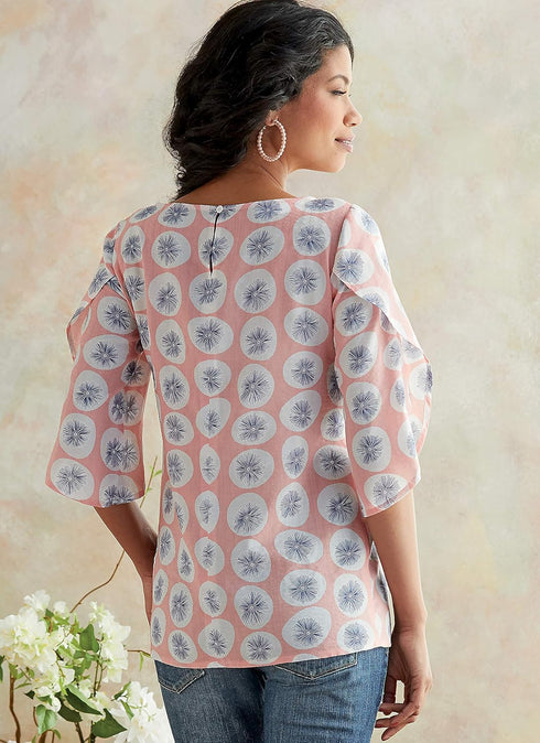 Butterick B6687Y Easy Women's Semi-Fitted Shirt Sewing Patterns, Sizes 4-14, White...