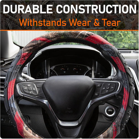 TrueTimber™ Kanati™ Freedom Steering Wheel Cover, Anti-Slip, Molded Grips - Car, Truck, SUV Accessories, Universal Fit for 14.5” to 15.5" Steering...