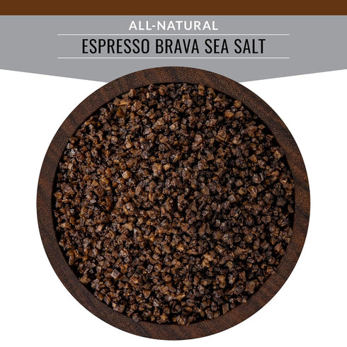 Artisan Salt Company Fusion Naturally Flavored Espresso Brava Sea Salt, Zip-Top Pouch, 3.5 Ounce...