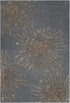 SAFAVIEH Soho Collection Accent Rug - 2' x 3', Dark Grey & Silver, Handmade Starburst Wool & Viscose, Ideal for High Traffic Areas in Entryway, Li...