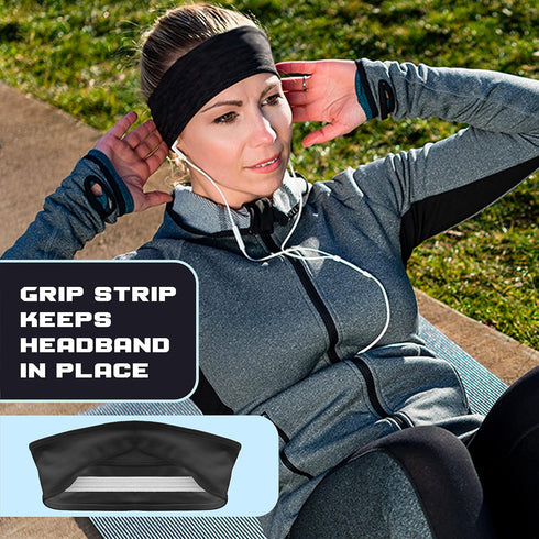 E Tronic Edge Running Headbands for Men, Women, Boys and Girls, Sports Sweatbands for Basketball, Yoga, Exercise, Workout, Quick Drying and Non-Sl...