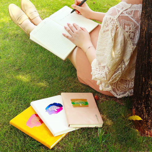 Fanery Sue Journal for Women & Men Tree of Life Journals for Writing with Pen, A5 College Ruled Lined Writing Personal Diary Notebooks 180° Lay Fl...