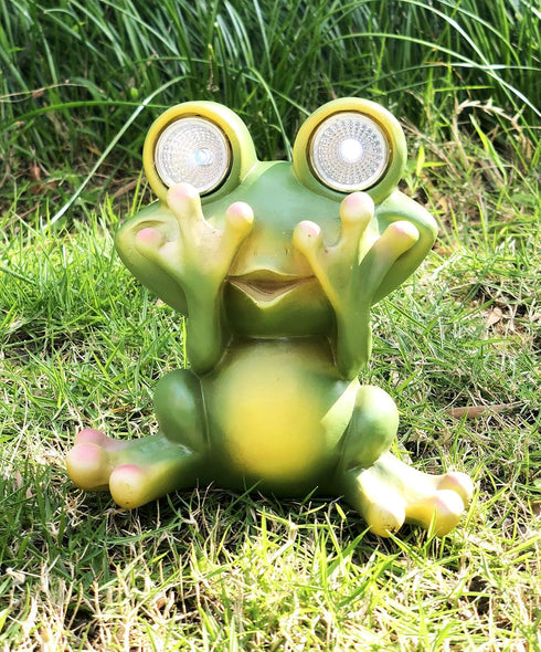 Solar Powered Frog Outdoor LED Garden Light Decor (SEE - NO)...