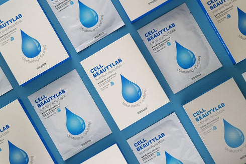 Intensive Aqua Mask 10 Pack | Hydrating, Moisturizing and Soothing Face Sheet Mask for All Skin Types | With Hyaluronic Acid, Panthenol, Shea Butt...