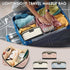 Travel Makeup Bag, Large Capacity Cosmetic Bags for Women, Water-Resistant Portable Travel Toiletry Bag Skincare Bag Stuff for Women with Handle a...