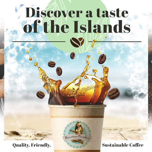 Hawaiian Paradise Coffee Chocolate Macadamia Nut Ground Coffee 12oz Bag, 100% Arabica Beans, Premium Rich Flavored, Finest Beans...