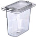 Carlisle FoodService Products 3068807 Plastic Food Pan, 1/9 Size, 6 Inches Deep, Clear...