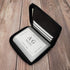Mens Zip Around Leather Wallet with Inserts (Black)...