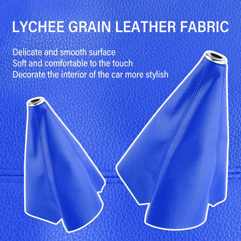 Car Shift Boot Cover,Soft Leather Car Shift Knob Cover for Blocking Dust & Protecting Car Interior Accessories,Universal Gear Shifter Cover Fits M...