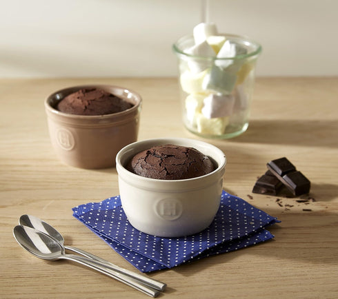 Emile Henry Made in France 5 oz Ramekin (Set of 2), 3.5" by 2", Burgundy Red...
