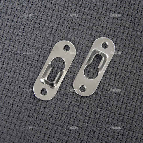 AUEAR, Metal Keyhole Hanger Picture Frame Mirror Cabinet Hanging Fasteners Hardware Flush Wall with Mount Hardware Screws (40 Pack, Silver)...