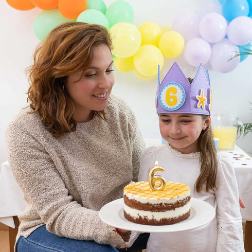 BONNYCO Mermaid Birthday Crown with Interchangeable Numbers from 0 to 9 & Themed Figures First Birthday Gifts for Girls, Birthday Hat, 1st Birthda...