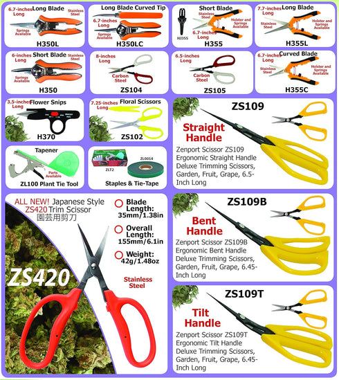 Zenport ZS104 Deluxe Scissors, Garden/Craft/Horticulture, 8-Inch Long...