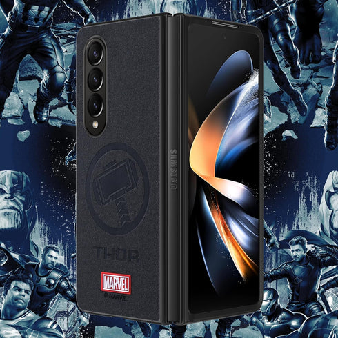 Case for Samsung Galaxy Z Fold 3 5G, with Superhero character Compatible Galaxy Z Fold 3 5G Leather Case BLACK...