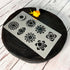 Aleks Melnyk No.415 Metal Stencil, Chakras, Mandala, Yoga, Symbols for Meditation, Om, Sacred Geometry, Template for Wood Burning, Pyrography Engr...