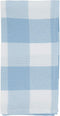 SARO LIFESTYLE Collection Buffalo Plaid Cotton Blend Table Napkins (Set of 4), 20", Blue...