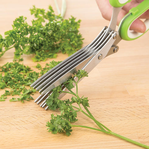 PrepSolutions Herb Shears - Stainless Steel Blades for Quick & Easy Herb Cutting, Comfort Grip Handles...