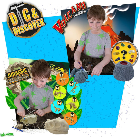Dig & Discover - Mars Excavation from Deluxebase. Mars Fossil Digging Kit. Kids Science Kit and Fossil Discovery Toys. Excavation Kits for Kids, E...