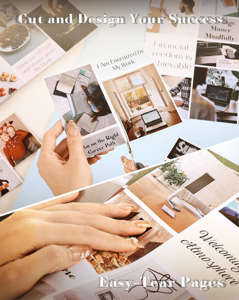 FOUNCY Vision Board Book - 1200+ Inspirational Pictures & Quotes Vision Board Supplies to Visualize, Manifest Your Dreams & Life Goals, 116 Pages ...