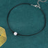 MJartoria Black PU Leather Cord Faux Pearl Choker Necklace...