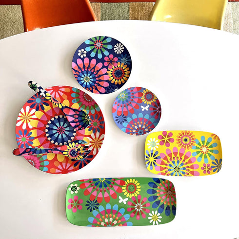 French Bull Salad Server 2 Piece Set - Melamine Dinnerware - 13" - Outdoor, Party, Utensils - Festival...