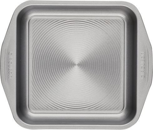 Circulon 51135 Total Nonstick Baking Pan / Nonstick Cake Pan, Square - 9 Inch, Gray...