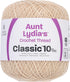 Coats Crochet Aunt Lydia's Crochet, Cotton Classic Size 10, Ecru...