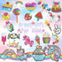 Gem Painting Kit for Kids, 24 Pieces DIY Painting Stickers, 4 Suncatchers and DIY Painting Tools to Create Your Own Diamond Stickers Cute Art Craf...