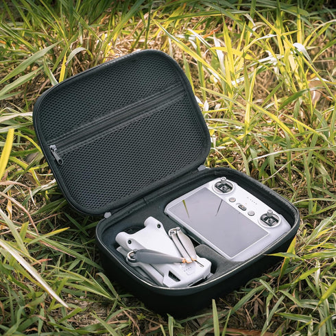 Portable Storage Bag for DJI Mini 3/ Mini 3 Pro (DJI RC/RC-N1 Remote Controller) Waterproof PU Leather Carrying Case for DJI Mini 3/ Mini 3 Pro Dr...
