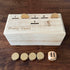 Penny Game - Fun Board Game Works with Coines, Get Rid of Coins to Win, Penny Game Wood Box for 2+ Players, Simple + Strategic Dice Games...