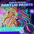 neon nights Glow in The Dark | Luminescent | Phosphorescent | Self-Luminous Paint - Set of 8...