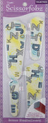 Scissors sheaths by SCISSORFOBZ with ScissorGripper -VALUE PACK-4 sizes- Designer Scissor Covers Holders for embroidery sewing quilting - Quilters...