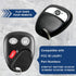 KeylessOption Key Fob Replacement for 2003 2004 2005 2006 2007 Chevrolet Chevy Silverado Suburban Tahoe GMC Sierra Yukon Cadillac Escalade Hummer ...
