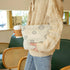 Makeup Bag For Women - Corduroy Cosmetic Bags Aesthetic Design Ladies Tote Bag,Women's Pencil Case,Cute Smiley Face Makeup Organizer with Zipper (...