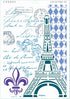 CrafTreat Stencils for Painting on Wood, Canvas, Fabric and Wall - Royal Chair, Dance to Music & Eiffel Tower Script - 3 Pcs - Size: A4 (8.3 x 11....
