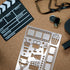 BENECREAT Movie Projector Pattern Stainless Steel Stencils, 5.5x7.5inch Movie Tape Popcorn Ice Cream Pattern Painting Template Journal Tool for Wo...