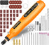 Saker Rotary Tool Kit, Cordless Rotary Tool, 5-Speed, Multi-Purpose 3.7V Power Rotary Tools Kit With 61 Accessories For Engraving, Drilling, Sandi...
