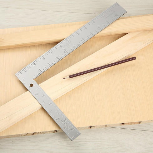 Mr. Pen- Framing Square, 8 inch x 12 inch, Silver, Carpenter Square, Carpenters Square, Right Angle Ruler, Framing Tools, L Shape Ruler, Metal Squ...