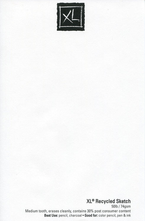 Canson XL Series Sketchbook, Recycled, Foldover Pad, 3.5x5.5 inches, 100 Sheets (50lb/74g) - Artist Paper for Adults and Students - Graphite, Char...