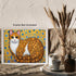 Posterizer 1 pcs- cute orange cat with mosaic style print-Art for Animal Lovers- Living Room Bedroom Decor- unframed wall art...