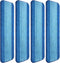 4 Pieces Microfiber Cleaning Pads Compatible with Bona Mop Reusable 18 Inch Mop Replacement Pads Washable Microfiber Mop Pads Refills Replacement ...