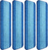 4 Pieces Microfiber Cleaning Pads Compatible with Bona Mop Reusable 18 Inch Mop Replacement Pads Washable Microfiber Mop Pads Refills Replacement ...