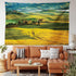 Lunarable Tuscan Tapestry, Idyllic Landscape of Tuscany Road and Cypresses to Medieval Farmhouse Image, Fabric Wall Hanging Decor for Bedroom Livi...