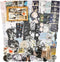 Knaid 200 Pieces Vintage Ephemera Pack Decoupage Paper Junk Journal Kit Scrapbook Planner Sticker Supplies for Art Journaling Bullet Journals Coll...